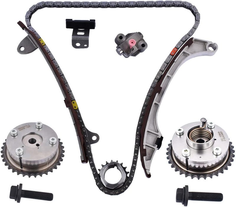 Flynsu Timing Chain VVT Gear Sprocket Kit Replacement for 2009-2014 Toyota Highlander Sienna Venza 2.7L RAV4 Camry 2.5L 13070-0V010 13050-0V010 - Image 1